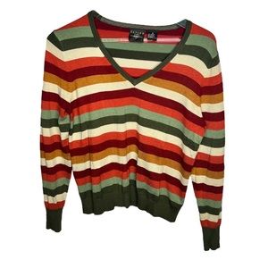 Talbots Long Sleeve Striped Top